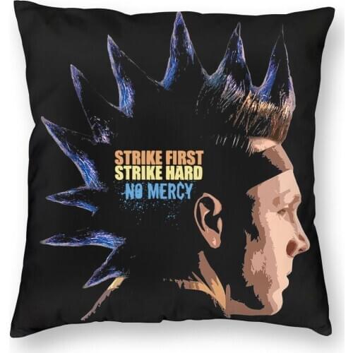 Cobra Kai The Hawk Strike First Strike Hard No Mercy Square Pillow Case Polyester Pillow Karate Kid Dojo Awesome Pillowcase