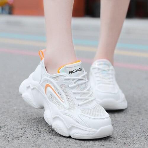 Sport Running Shoes Women Air Mesh Breathable Walking Women Sneakers Comfortable White Fashion Casual Sneakers Chaussure Femme