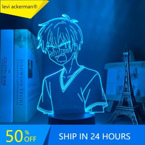 Manga 3d Lamp Fruits Basket Kyo Sohma Figure for Room Decor Night Light Kids Bithday Gift Fruits Basket Anime Led Light Bedroom