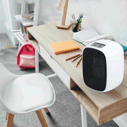 Mini Heater Portable Household/Office 500W 3S Hot Air Winter Students Warm Safety Flame Retardant Mini Plug Mute Desktop Heater