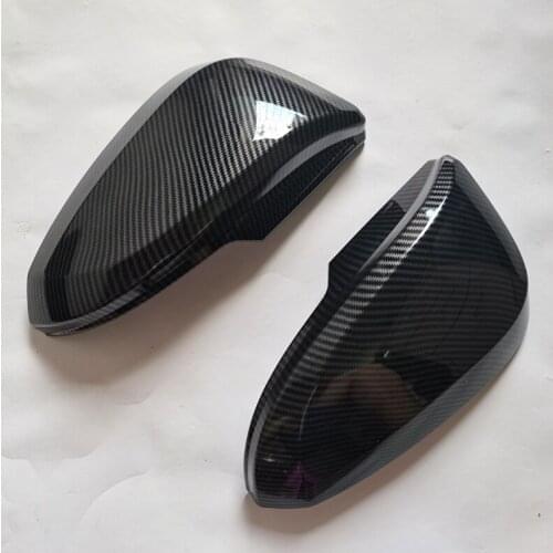 For Toyota Fortuner SW4 2016-2019 2020 2021 ABS Carbon Fiber Car Rearview Mirror Cover Cover Trim Auto Styling Accessories