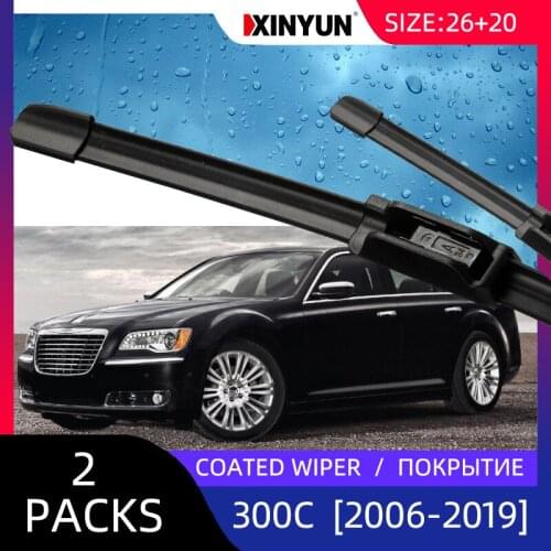 Coated wiper Front Wiper Blades For Chrysler - 300 C [2004-2019] Windshield Windscreen Rear Window 21"20"