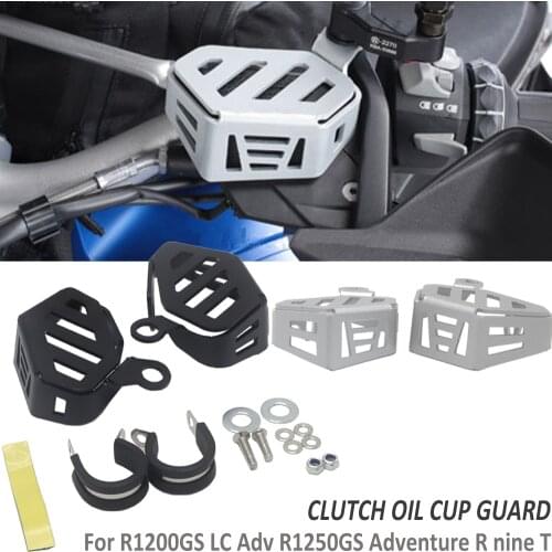 For BMW R1250GS Adventure R1200GS R 1200 GS LC Adv R nineT R 1250 RS Front Brake Reservoir Clutch Oil Cup Guard Protector Cover