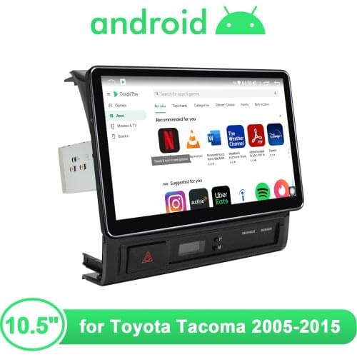 JOYING Android 10.0 Screen 10.5 Inch Car Radio Stereo 1280*720 Bluetooth With GPS And Steering Wheel For Toyota Tacoma 2005-2015