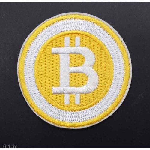 Bitcoin Iron On Patch Full Embroidered Clothes Patch For Clothing Clothes Garment