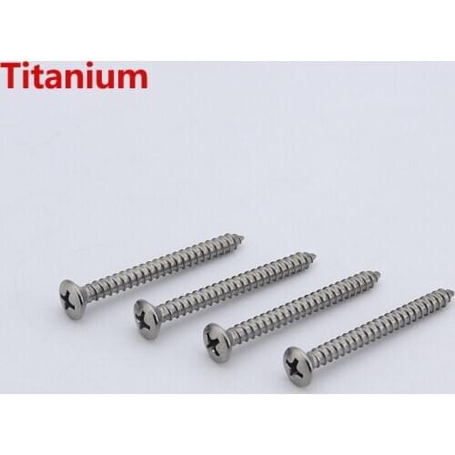 【Made in Korea】 1 Set ( 4 Pieces ) Electric Guitar Electric Bass Neck Joint Titanium Screws
