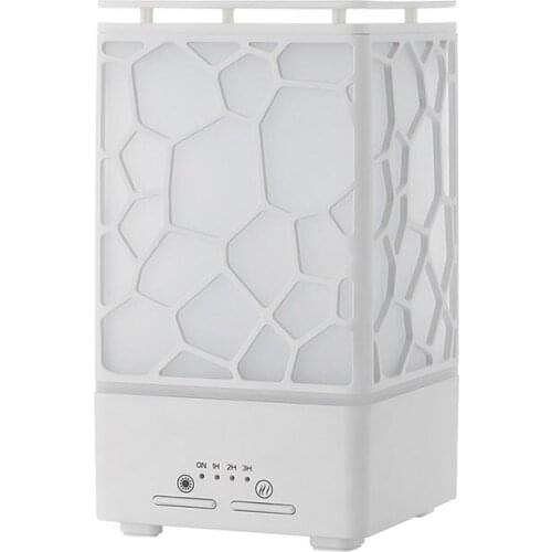 Water Cube Aroma Diffuser Essential Oil Diffuser LED Lights Ultrasonic Air Humidifier Timing Home Air Purifier
