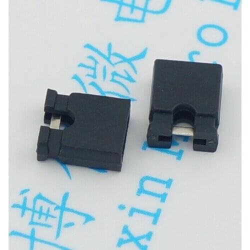 100pcs/Connectors Spacing:2.54mm Circuit breaker Short circuit block Jumper Cap Shorting cap Connection block