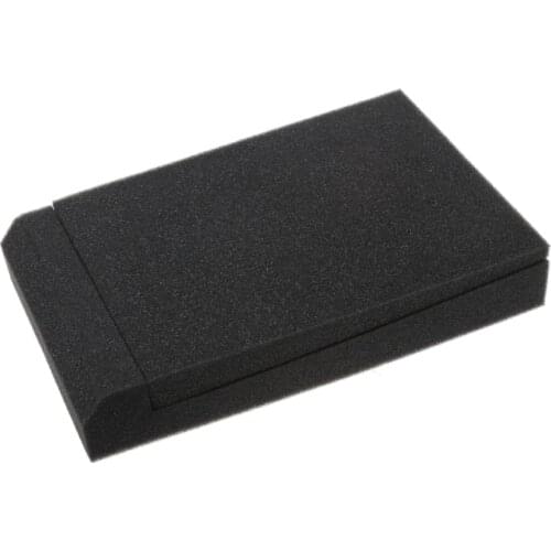 2 Pcs Sponge Studio Monitor Speaker Acoustic Isolation Foam Isolator Pads 30x20x4.5cm