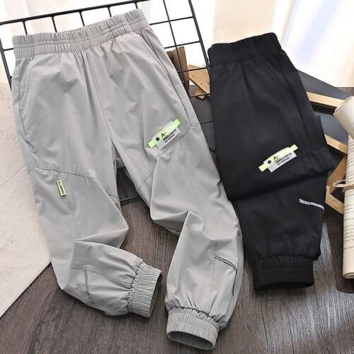 Boys Pants Summer Thin Sports Quick-drying Pant 2021 New Childrens Casual Solid Color Trousers