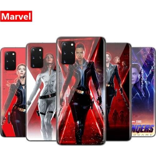 Marvel Avengers Super Hero Black Widow For Samsung Galaxy A01 A11 A21S A31 A51 A71 A91 A12 A32 A42 A52 A72 A02S Black Phone Case