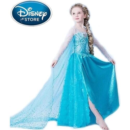 Disney Frozen dress elsa girls for kids snow queen cosplay princess anna children party fantasia vestidos carnival costume moana