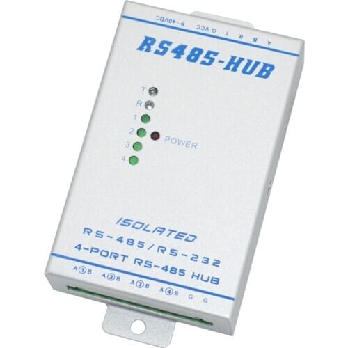 Lightning Protection Isolation Type Bidirectional 4-way 4-port RS485 Hub Repeater Distributor Divider