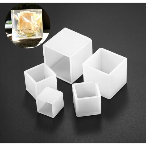 1Pcs Cube Jewelry Epoxy Casting Molds Sets Mixed Style UV Epoxy Resin Molds Tools For DIY Jewelry Making Findings Supplies Kits