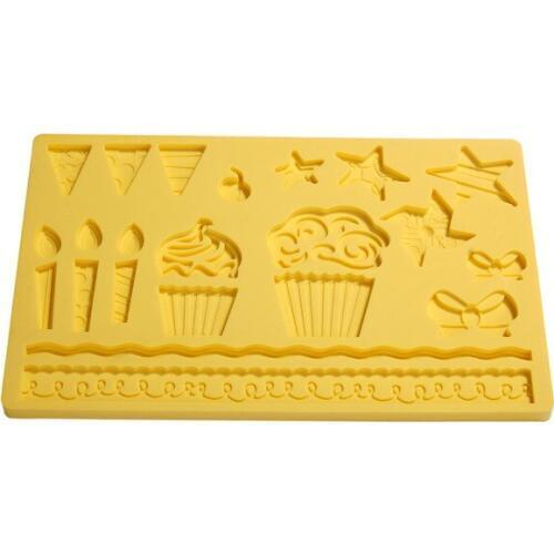 Fondant Tool Star Shape Baking Mold Silicone Embossing Die Sugar Arts Flower D911