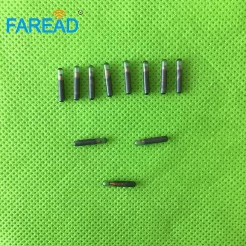 X60pcs RFID bioglass capsule tag microchip EM4100/EM4102/EM4200 chip 1.4*8mm transponder for idetification