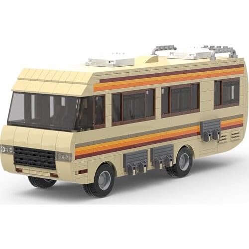 MOC Movie Breaking-Bads Simulation Truck Bus Car Building Blocks Bricks Collection DIY Assembly Model Birhtday Gift For Children