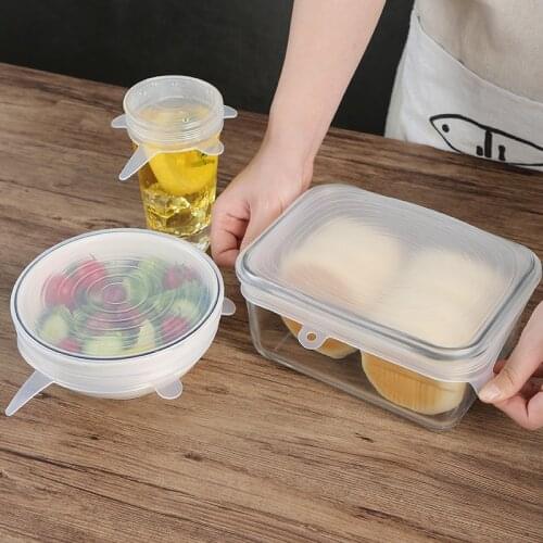 Multi Functional Fresh Keeping Cover Heat Preservation Lid For Pot Bowl Accessories Dust Proof Silicone Food Covers