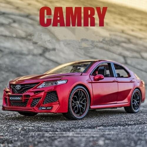 1:24 Toyota Camry Alloy Car Model Diecasts & Toy Vehicles Metal Toy Car Collection Sound Light High Simulation Car Toys For Kid