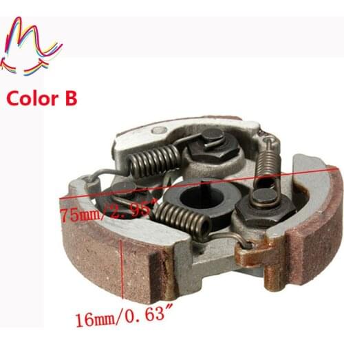 ATV Motorcycle2 Stroke Aluminum Complete clutch pads springs for 47cc 49cc gas minimoto pocket bike mini dirt bike crosser quad