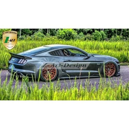 Z-ART GT350 Quarter Window louvers for Ford Mustang 2015-2017 Quater window cover for Mustang free shipping