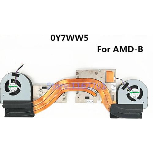 New Original Laptop/Notebook CPU/GPU Cooling heatsink&Fan for DELL Precision M7710 AMD-B GPU Y7WW5 0Y7WW5 AT1TT002ZS0