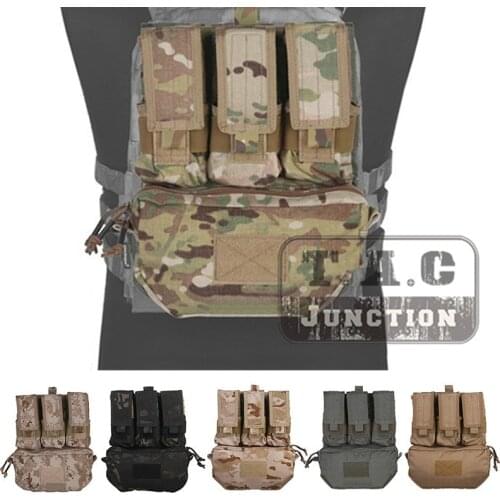 Emerson MOLLE Assault Pack Panel For CPC AVS JPC 2.0 Vest Multicam Plate Carrier Back Bag With M4 M16 5.56 Magazine Pouch