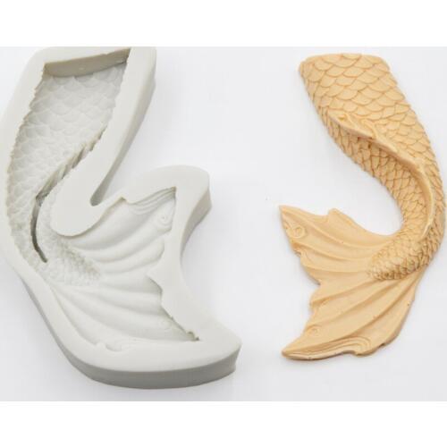 Food Grade Silicone Mermaid Tail Cake Decorating Molds DIY Baking Tools Chocolate Candy Pan Cookies Silicone Mould