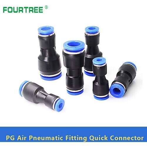 Pneumatic Quick Trachea Reducing Joint PG6-4/8-6/10-8/12-10 For Air Water Hose Tube Push In Straight Gas Quick Connection 1Pcs