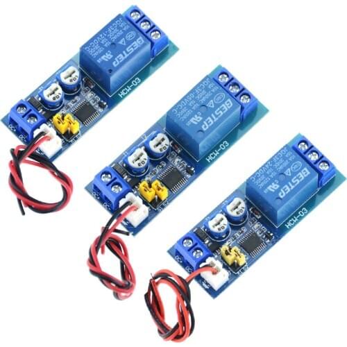 DC 5V 12V 24V Infinite Cycle Delay Timing Time Relay Timer Control ON-OFF Loop Switch Module Double Adjustable 0-100 Mminutes