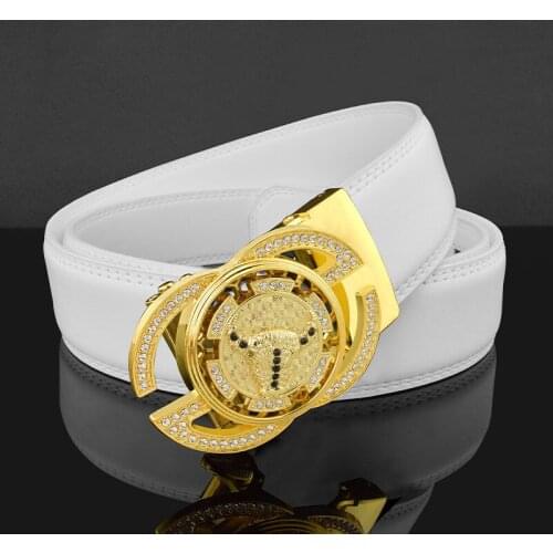 High Quality Rotating Round Buckle Crocodile Pattern Belt Designer Belt Mens Genuine Leather Jade Fashion Casual Belt