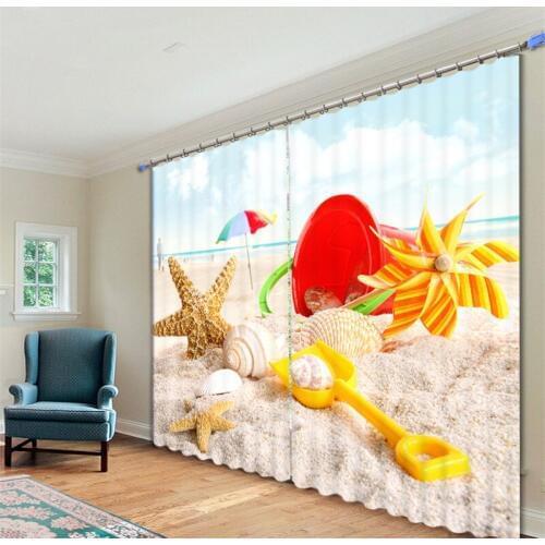 Kitchen Window Luxury 3D Blackout Curtains For Living Room kids Bedroom Drapes Cortinas Rideaux Customized size Cushions cover