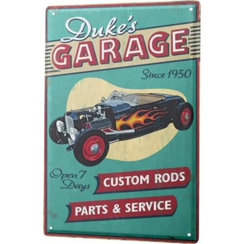 SINCE 2004 Tin Sign Metal Plate Decorative Sign Home Decor Plaques Nostalgic Car Retro Dukes Workshop Vintage