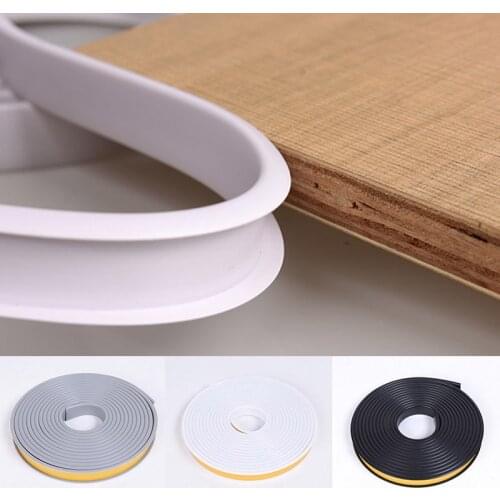 1m Self-adhesive U-shaped Edging Edge Tape Furniture Cupboard Banding Rubber Seal Strips Wood Board Protector 12mm 15mm 18mm