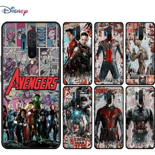 Silicone Black Cover The Avengers superheroes For OnePlus 8T Plus 5G 8T 8 7T 7 6T 6 5T Pro 5G Nord N100 N10 5G Black Phone Case