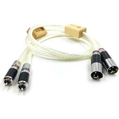 Nordost Odin HiFI CD Amplifier Interconnect 2RCA to 2XLR Cable Hi-end Rca Male to Xlr Male Audio Cable