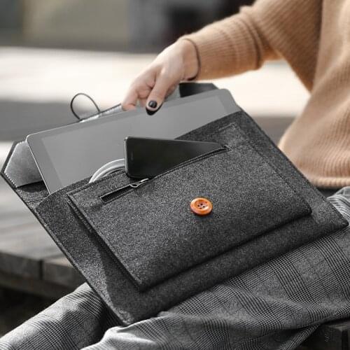 Laptop bag for macbook pro/air 13 inch 2020 M1 case 15 mac 16 Laptop Sleeve Bag huawei matebook d 14 x pro pochette ordinateur