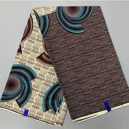 Ankara African Wax Print Fabric for Skirts Dashiki 6 Yards 100% Cotton Nigerian Ghana Pagne Wax Cloth for Wedding Dress 1-5