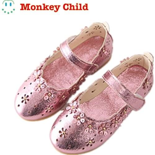Comfortable New Kids Baby Toddler Girl Children White Wedding Party Princess Leather Soft Bottom Shoes Girls Flower Single Shoes