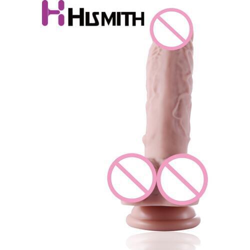 Silicone dildo with suction cup sex toys for women adult products accessories for KlicLok Hismith sex machine 7.9" penis dildo