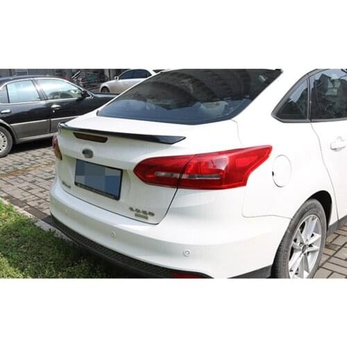 For Ford Focus 2015-2018 high quality ABS Plastic Unpainted Color Rear Spoiler Wing Trunk Lid Cover Car Styling