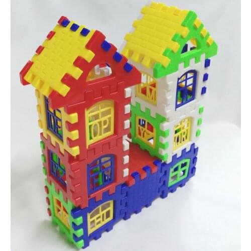 24pcs House Building Blocks Baby Educational Learning Construction Developmental Toy Set Brain Game Toys Best Gift For Kids