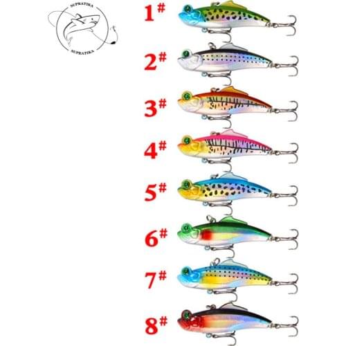 3D Eyes 8Colors 6.5CM/12.5G Artificial Vib Reflective Mirror With Ringing Beads Plastic Hard Bait Fishing Lures Outdoor Fishing