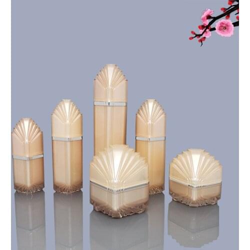 5pcs/pack 30g 50g Cream Jar Acrylic Suit High Grade 30ml 50ml 100ml Spray Bottle Travel Lotion Pump Bottle Makeup Tool