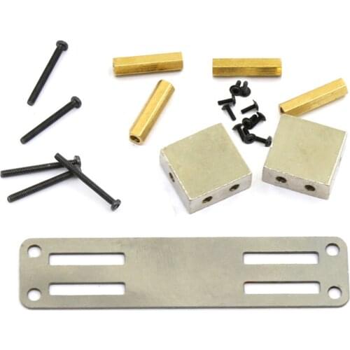 Aluminum RC Steering Servo Mount Hardware Fit for WPL MN RC Crawler Car