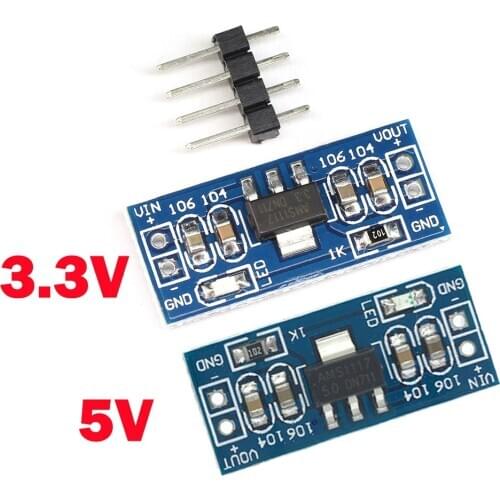 AMS1117 DC 6.0V -12V to 5V 4.5V - 7V to 3.3V power supply module AMS1117-5.0V power module AMS1117-3.3V