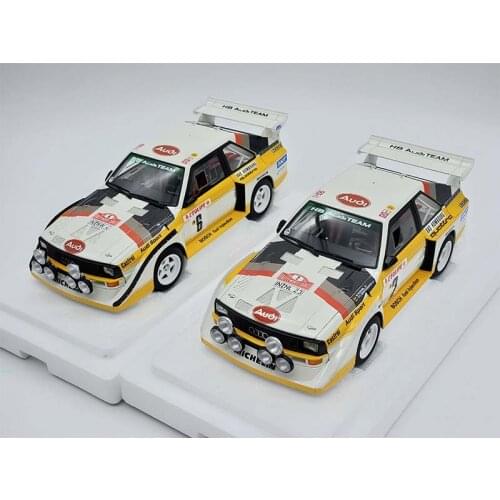 AUTOart 1: 18 Audi Quattro S1 limited edition boutique rally car 1986 season # 2 # 6 model rally car