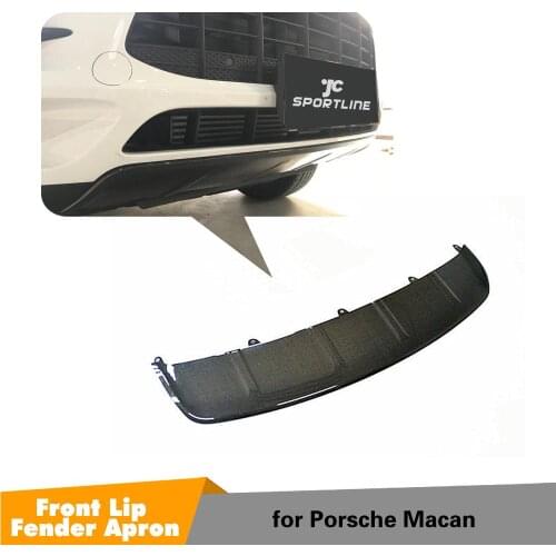 Car Styling Carbon Fiber Front Bumper Bottom Diffuser Lip For Porsche MACAN Standard 2014 2015 2016 2017 bumper spoiler guards