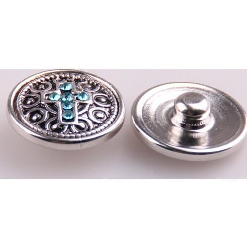 Free drop shipping hot selling 1.8-2cm crystal rhinestone cross charm DIY button metal charms rhodium plated