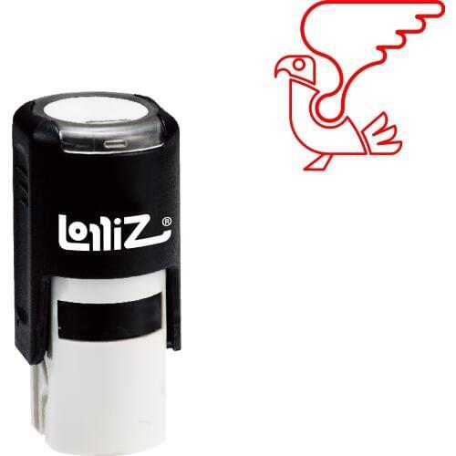 LolliZ Biomorphic Animal Symbol Series Design #72 Self-Inking Rubber Stamp